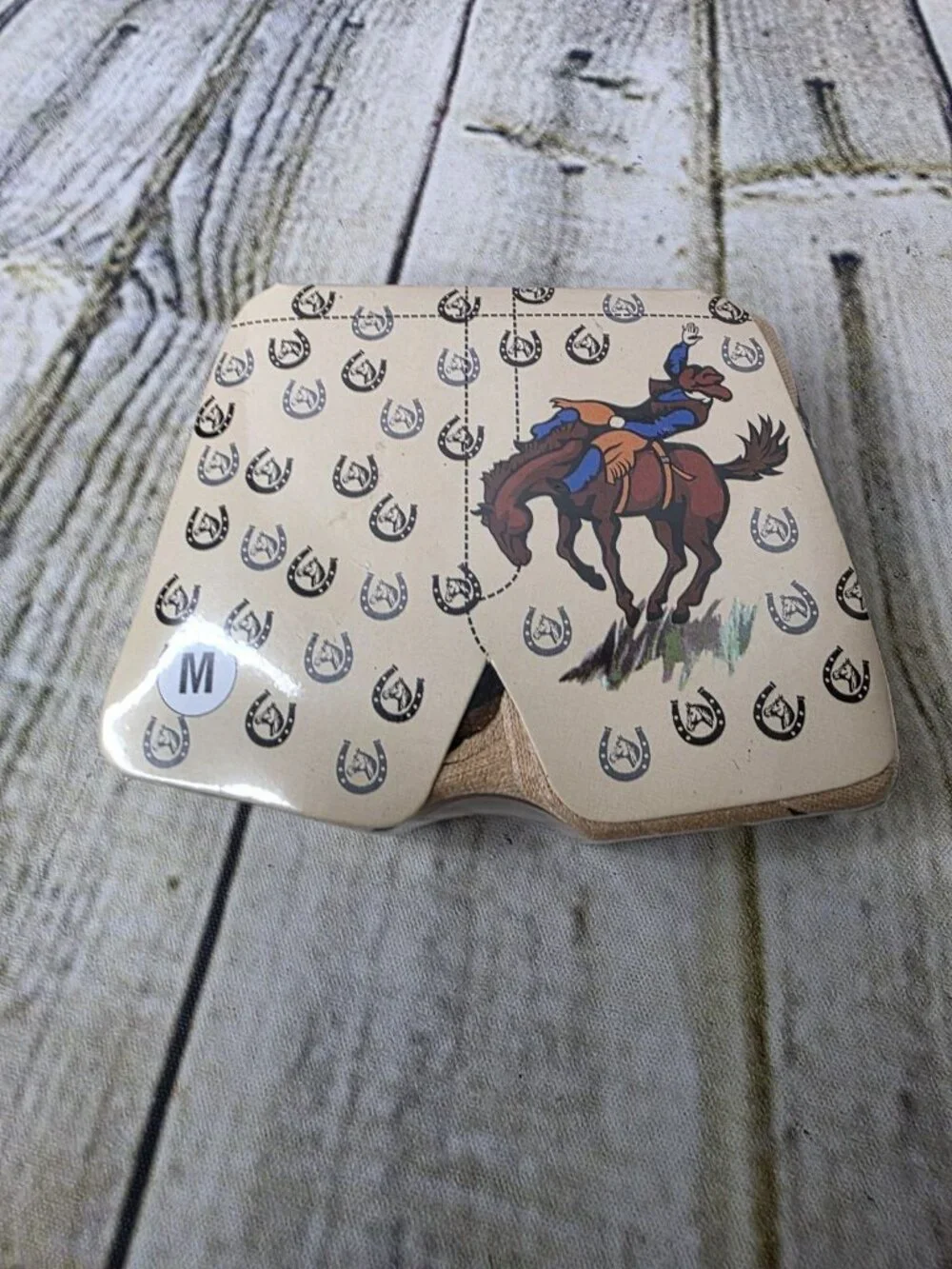 Brabo Magic Unisex Boxer Shorts Cowboy Horse Rodeo Size Medium